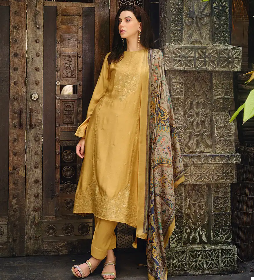 Aiqa Kaifiyat Pure Bemberg Woolen Pashmina Wholesale Winter Wear Salwar Suit Catalog