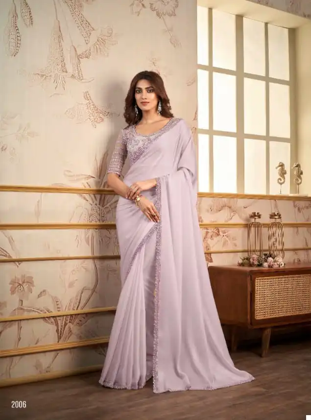 Anmol Kaina Satin Organza Wholesale Designer Saree Catalog — Wholesale Sarees, MPA wholesale from Surat - Gallery Image 9