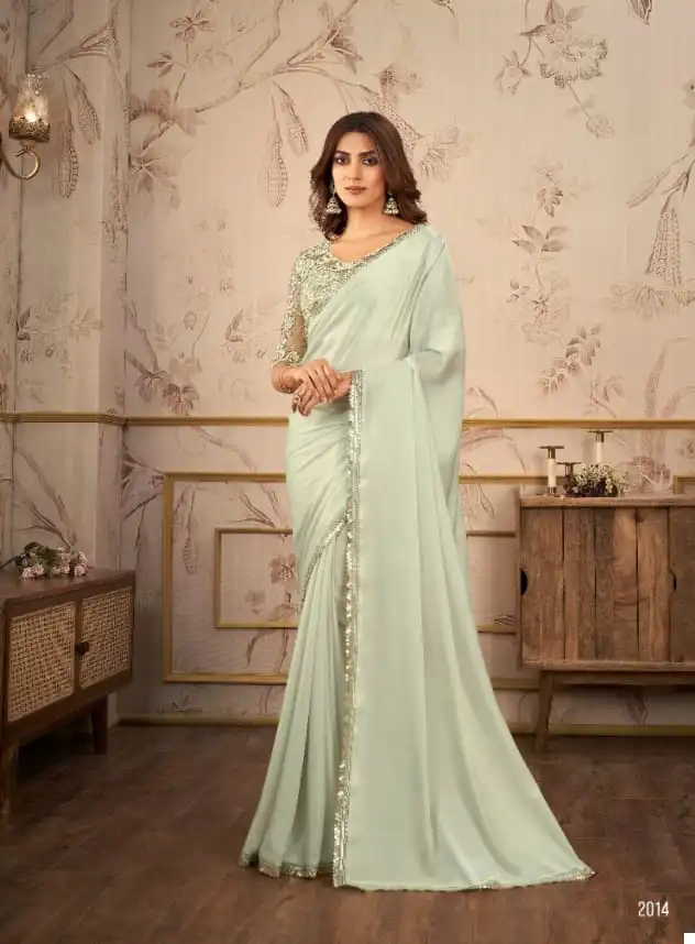 Anmol Kaina Satin Organza Wholesale Designer Saree Catalog — Wholesale Sarees, MPA wholesale from Surat - Gallery Image 10
