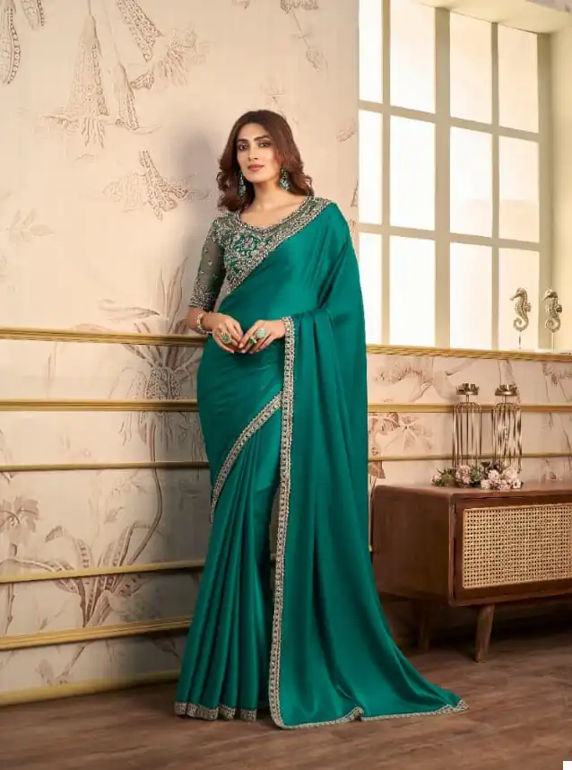 Anmol Kaina Satin Organza Wholesale Designer Saree Catalog — Wholesale Sarees, MPA wholesale from Surat - Gallery Image 2