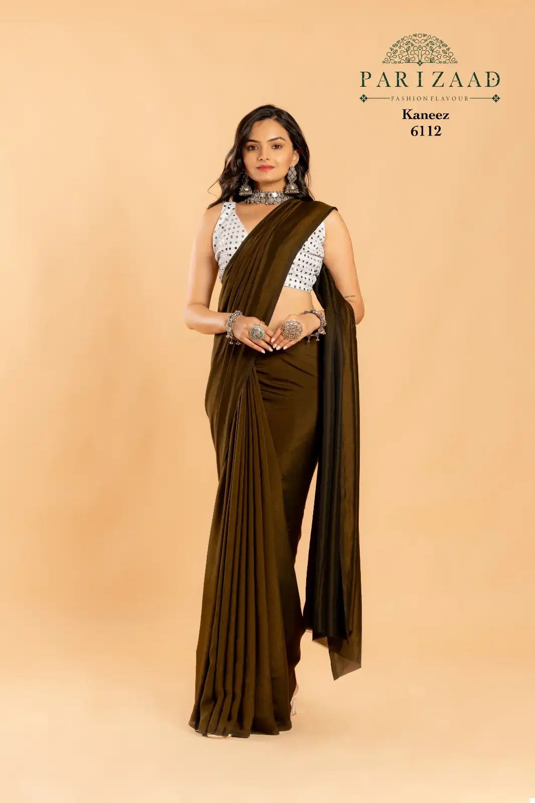 Parizaad Kaneez Burffey Silk Wholesale Saree Catalog — Wholesale Sarees, MPA wholesale from Surat - Gallery Image 3