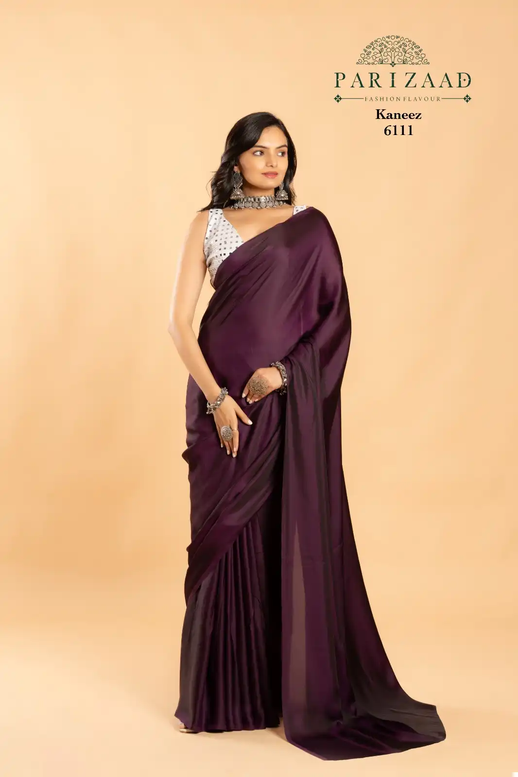 Parizaad Kaneez Burffey Silk Wholesale Saree Catalog — Wholesale Sarees, MPA wholesale from Surat - Gallery Image 2