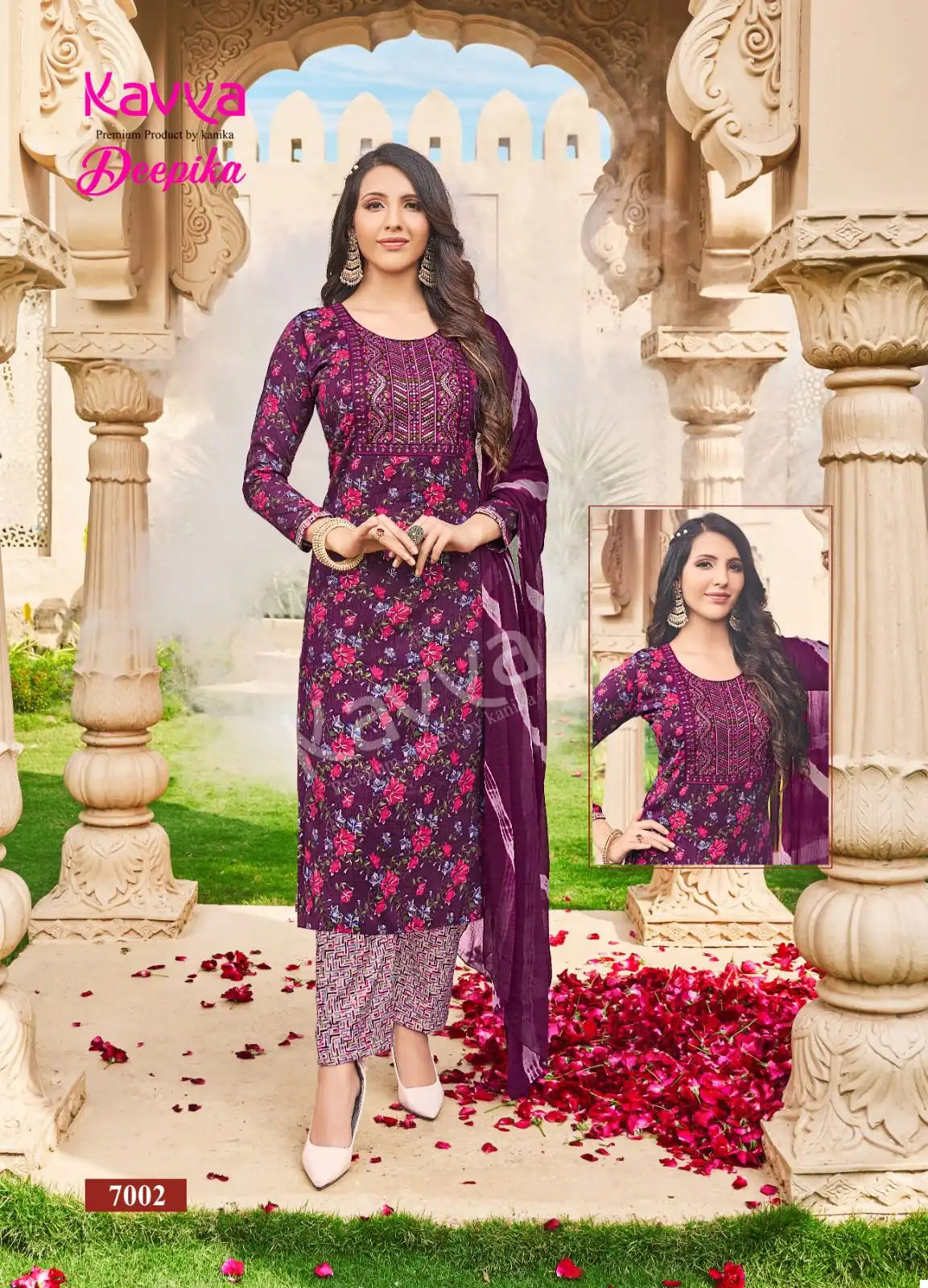 Kavya Deepika Vol 7 Straight Wholesale Readymade Salwar Suit Catalog — Wholesale Salwar Suits, MPA wholesale from Surat - Gallery Image 3