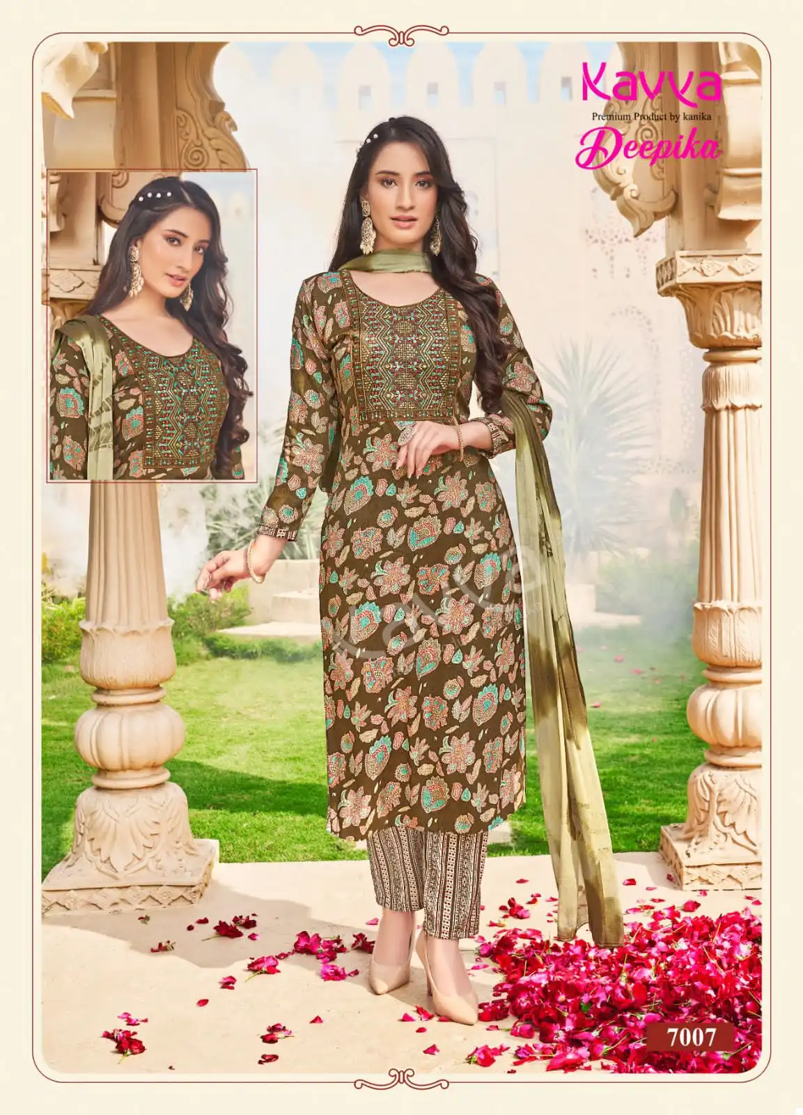 Kavya Deepika Vol 7 Straight Wholesale Readymade Salwar Suit Catalog — Wholesale Salwar Suits, MPA wholesale from Surat - Gallery Image 4