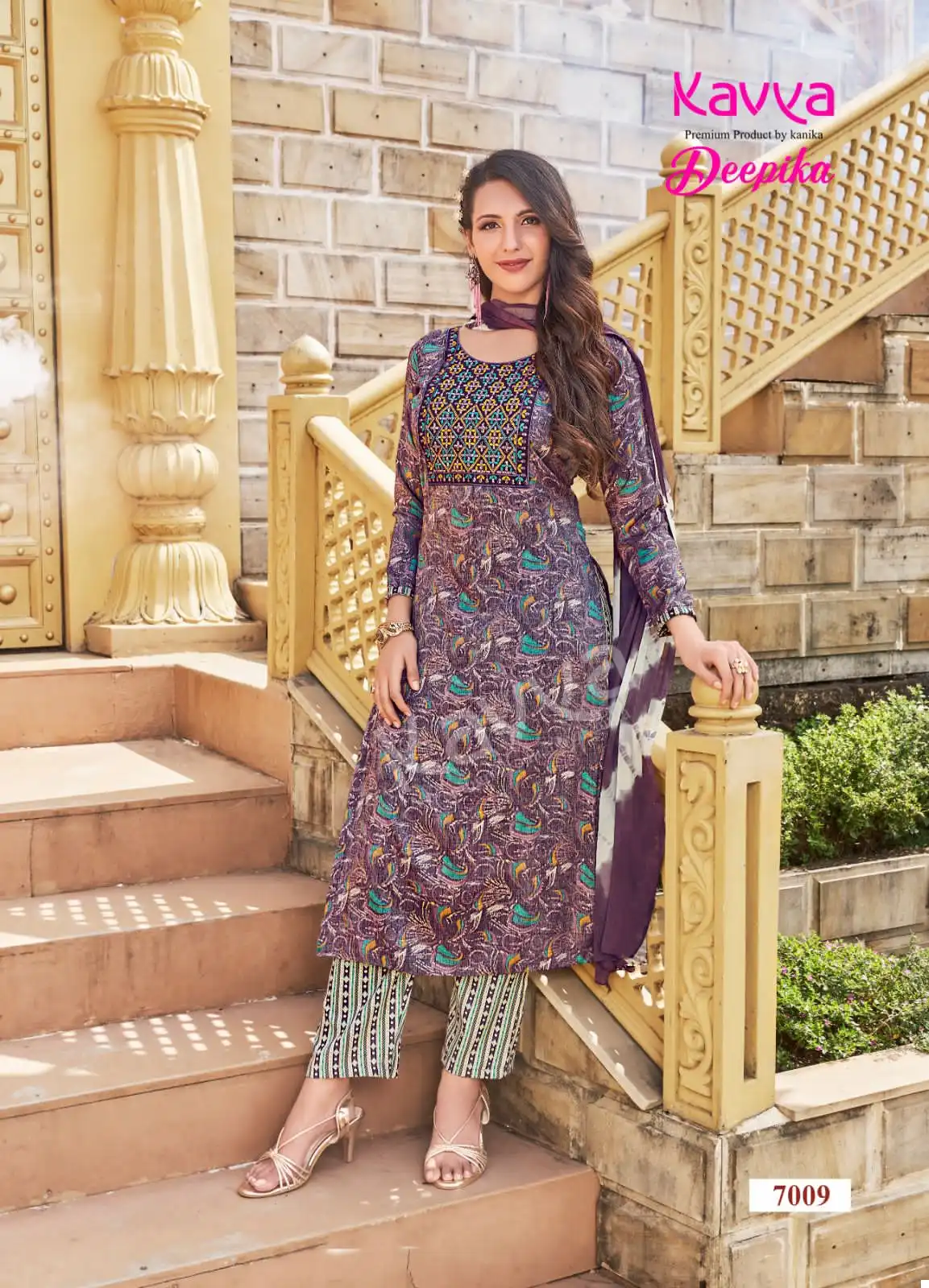 Kavya Deepika Vol 7 Straight Wholesale Readymade Salwar Suit Catalog — Wholesale Salwar Suits, MPA wholesale from Surat - Gallery Image 6
