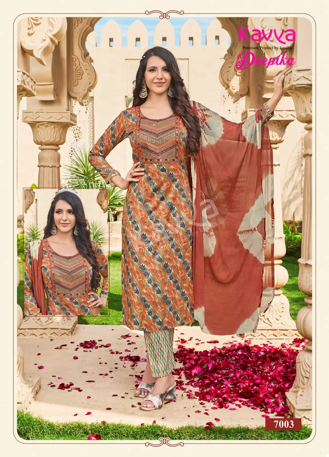 Kavya Deepika Vol 7 Straight Wholesale Readymade Salwar Suit Catalog — Wholesale Salwar Suits, MPA wholesale from Surat - Gallery Image 8
