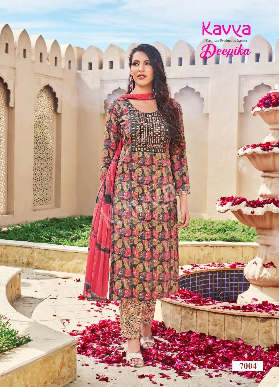 Kavya Deepika Vol 7 Straight Wholesale Readymade Salwar Suit Catalog — Wholesale Salwar Suits, MPA wholesale from Surat - Gallery Image 9