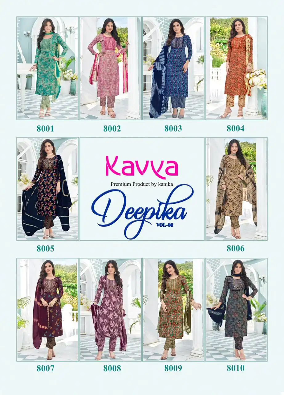 Kavya Deepika Vol 8 Premium Quality Capsule Wholesale Readymade Salwar Suit Catalog — Wholesale Salwar Suits, MPA wholesale from Surat — view 12