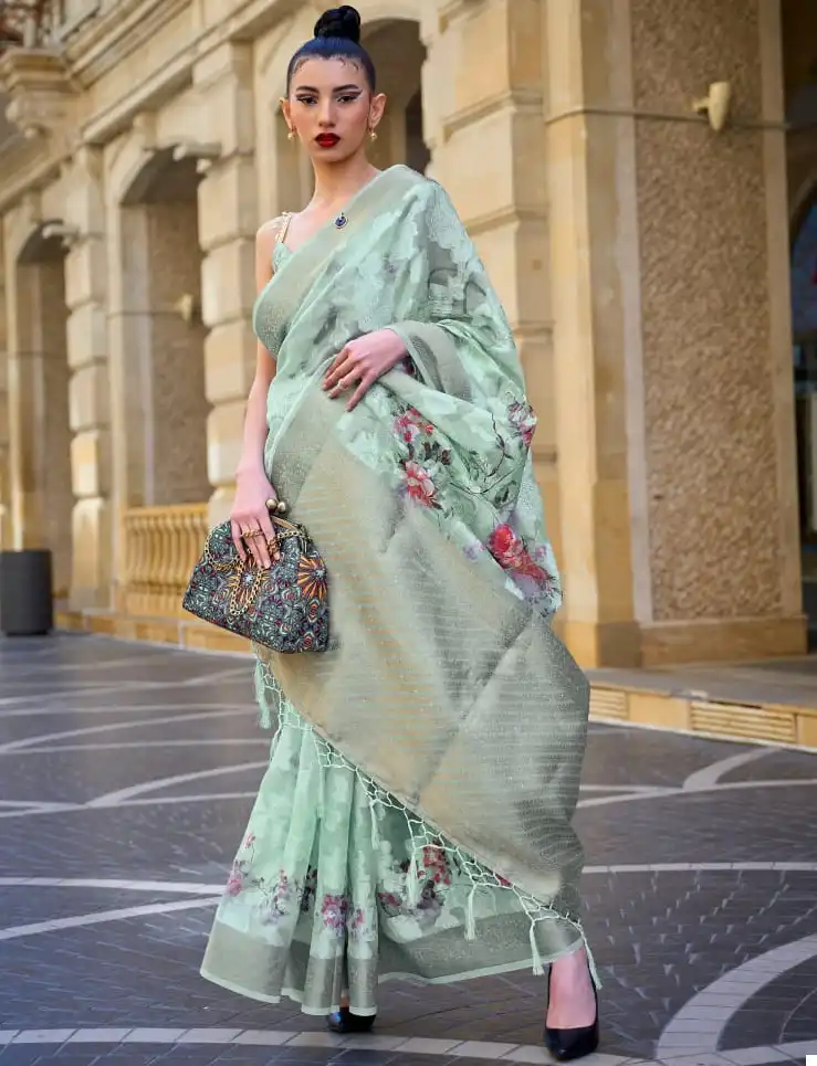 Rajtex Kinsel Poly Brasso Wholesale Saree Catalog