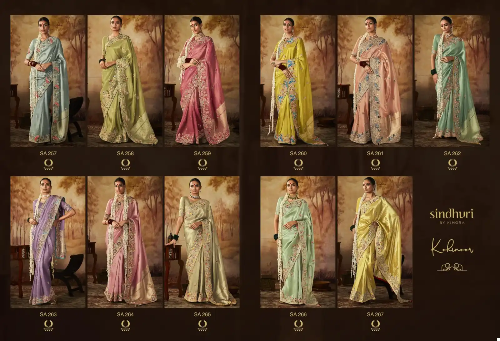 Kimora Kohinoor Pure Banarasi Kanjivaram Silk Wholesale Sarees Catalog — Wholesale Sarees, Kimora wholesale from Surat — view 13