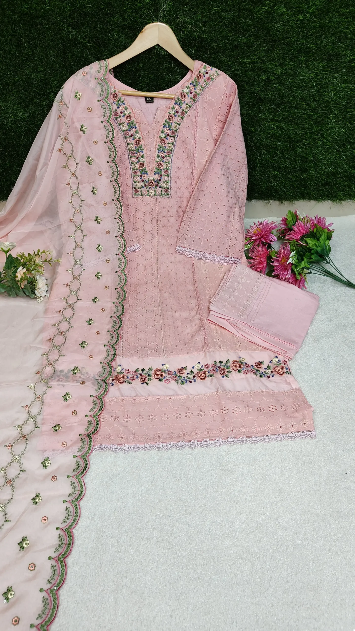 Ve Koyal Pure Cambric Cotton Wholesale Readymade Size Set Catalog — Wholesale Salwar Suits, MPA wholesale from Surat — view 4