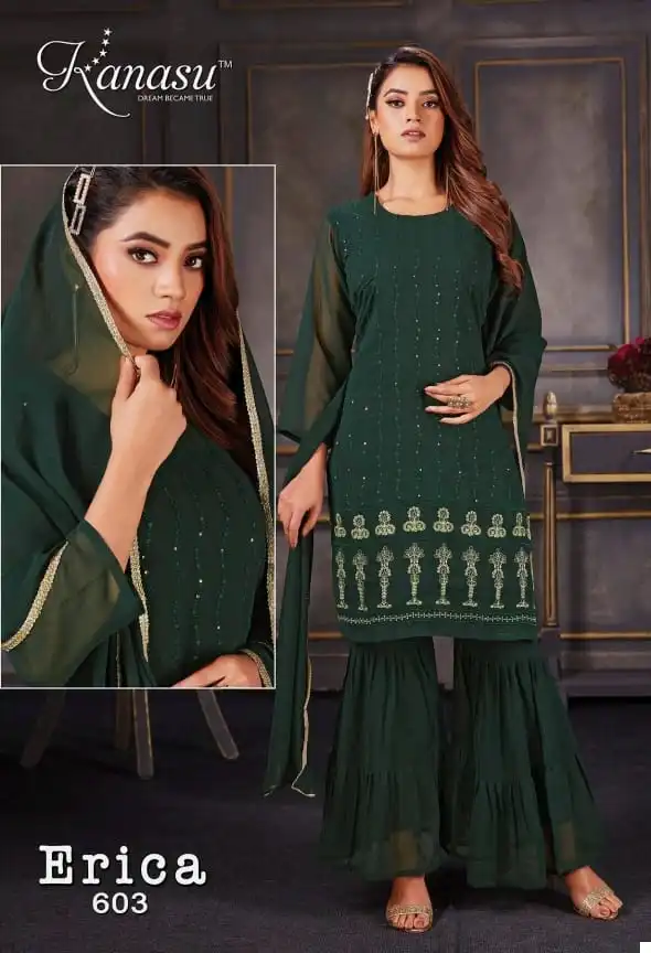 Kanasu Erica Georgette Wholesale Readymade Suits Catalog — Wholesale Salwar Suits, MPA wholesale from Surat - Gallery Image 5