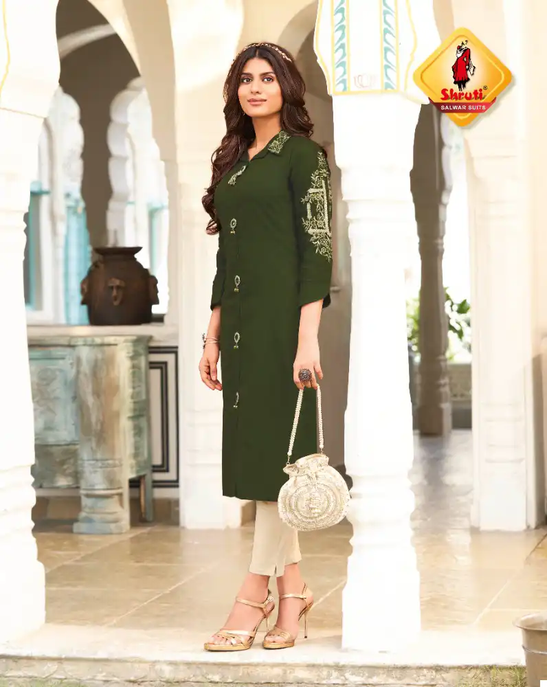 Shruti Kkashish Vol 30 Pure Cotton Linen Wholesale Kurti Catalog — Wholesale Kurtis, MPA wholesale from Surat - Gallery Image 5