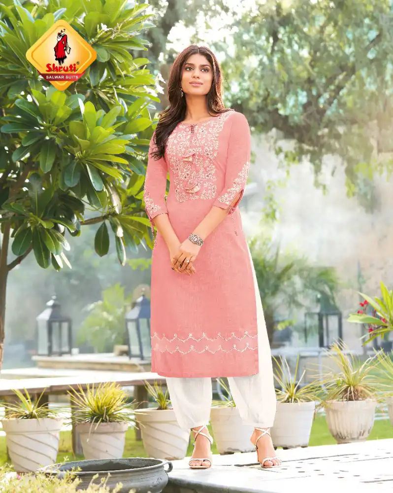 Shruti Kkashish Vol 30 Pure Cotton Linen Wholesale Kurti Catalog — Wholesale Kurtis, MPA wholesale from Surat - Gallery Image 8