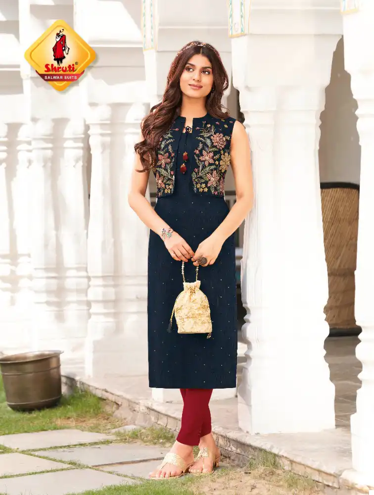 Shruti Kkashish Vol 30 Pure Cotton Linen Wholesale Kurti Catalog — Wholesale Kurtis, MPA wholesale from Surat - Gallery Image 2