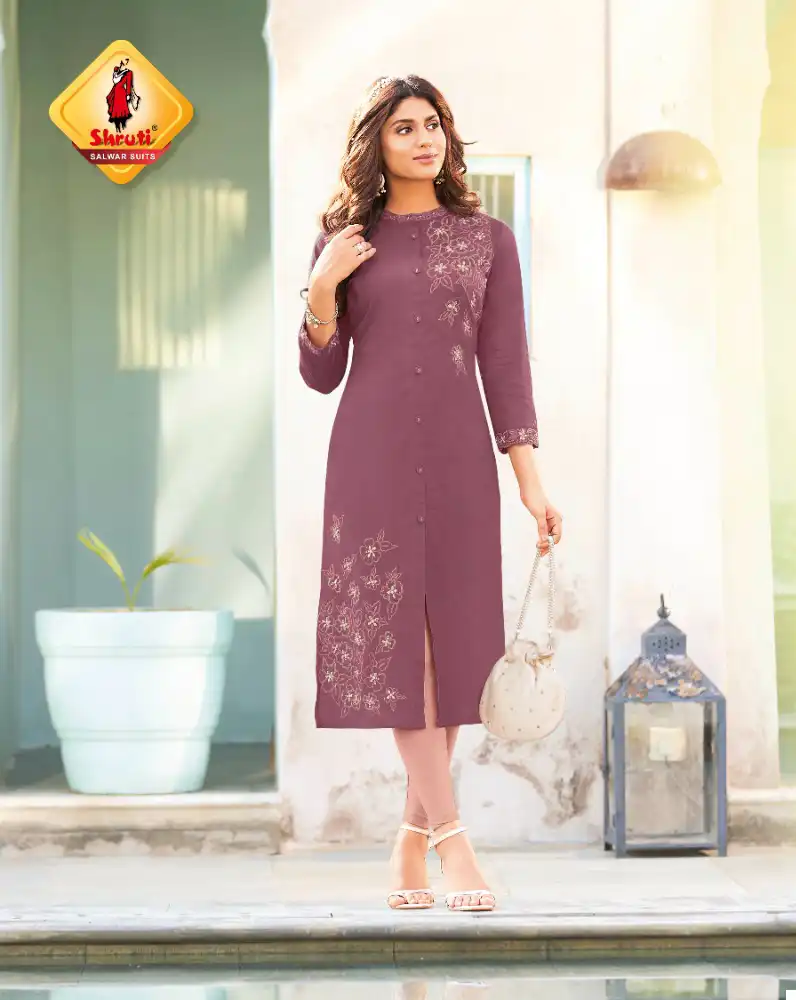 Shruti Kkashish Vol 30 Pure Cotton Linen Wholesale Kurti Catalog — Wholesale Kurtis, MPA wholesale from Surat - Gallery Image 3