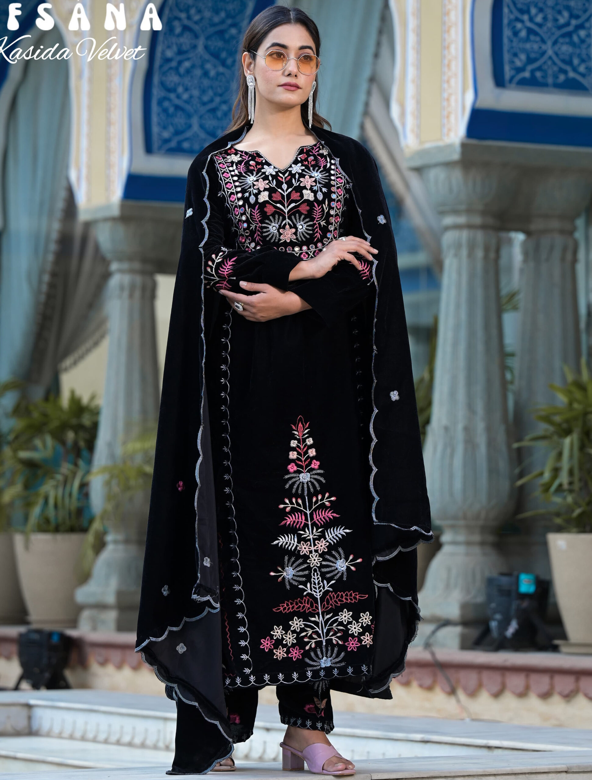 Afsana Kasida Velvet Heavy Velvet Wholesale Designer Readymade Salwar Suit Catalog