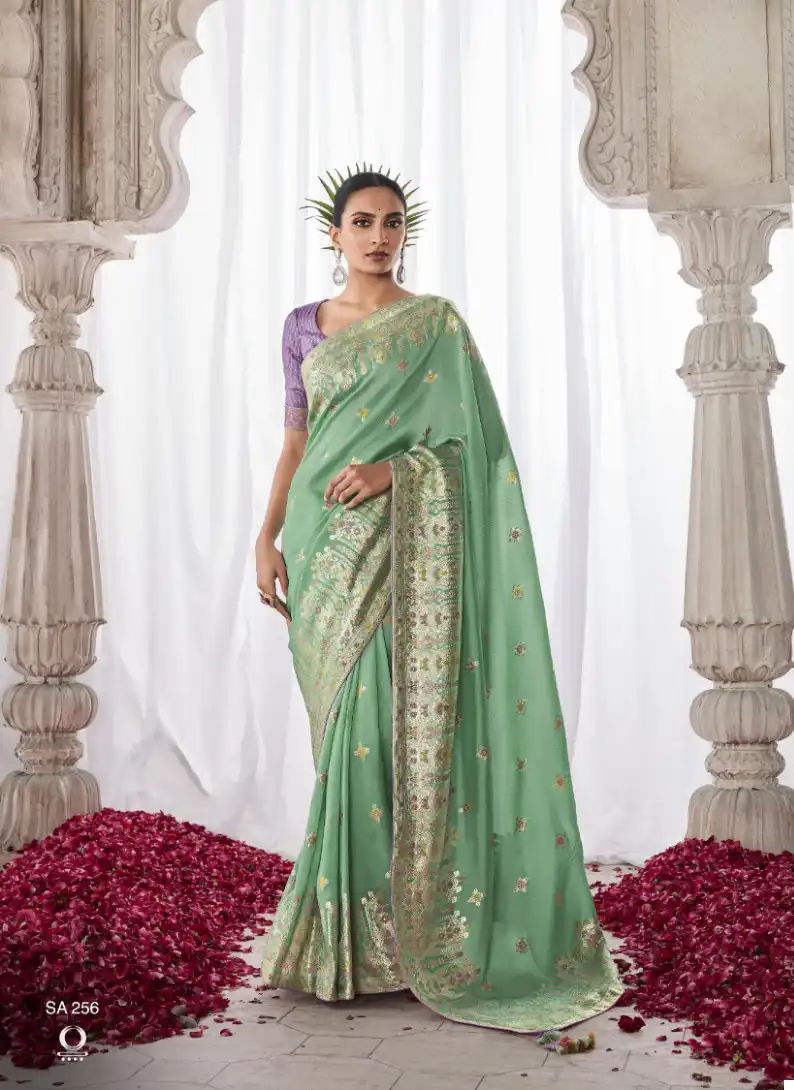 Kimora Asiana Kora Silk Wholesale Designer Saree Catalog — Wholesale Sarees, MPA wholesale from Surat - Gallery Image 8