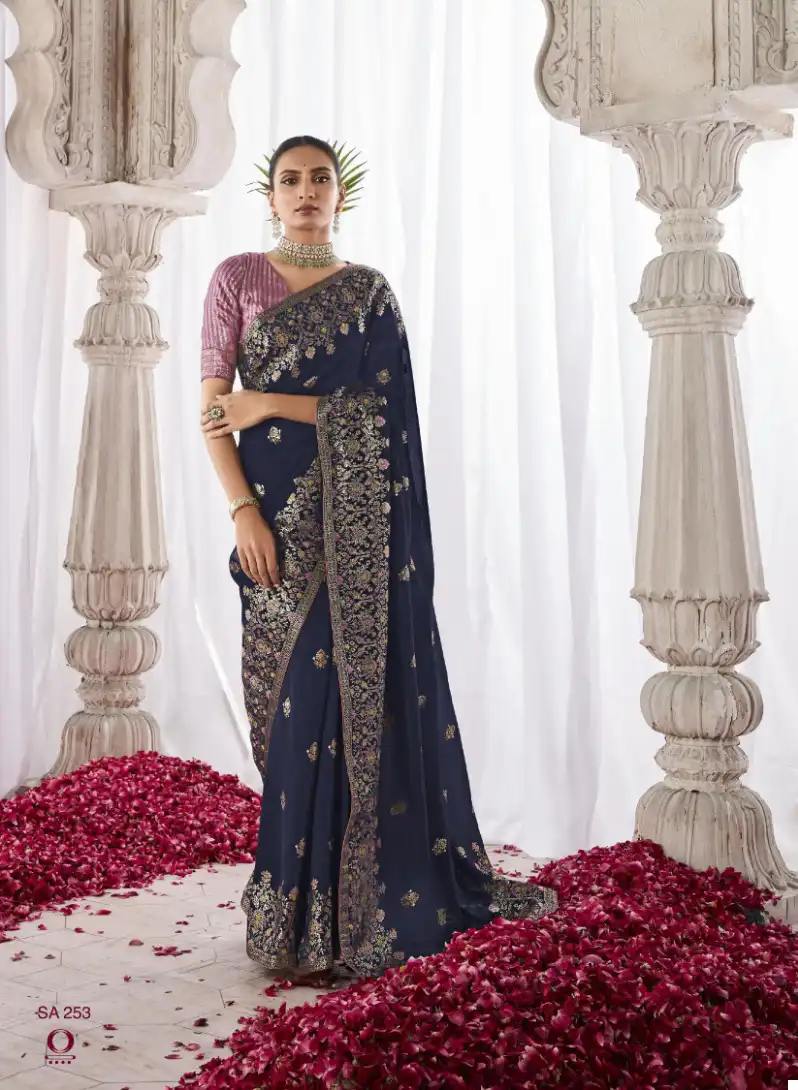 Kimora Asiana Kora Silk Wholesale Designer Saree Catalog — Wholesale Sarees, MPA wholesale from Surat - Gallery Image 9