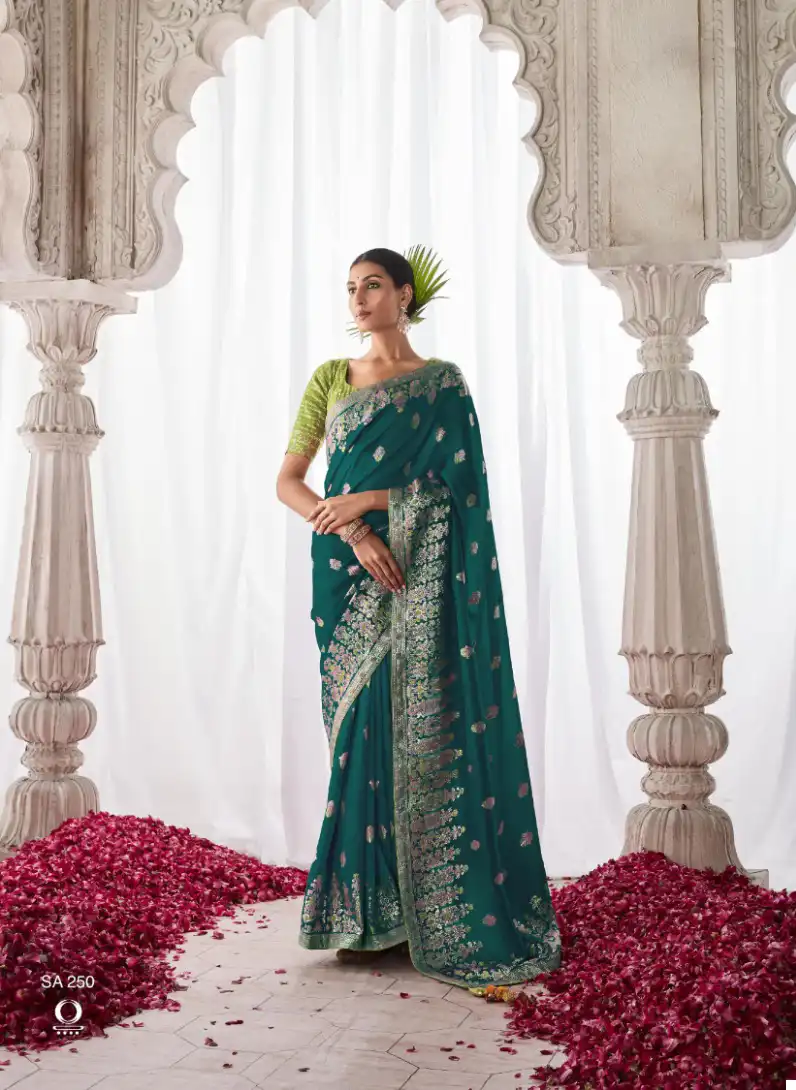 Kimora Asiana Kora Silk Wholesale Designer Saree Catalog — Wholesale Sarees, MPA wholesale from Surat - Gallery Image 11