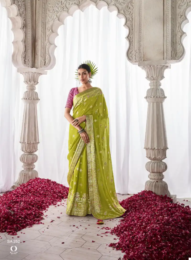 Kimora Asiana Kora Silk Wholesale Designer Saree Catalog — Wholesale Sarees, MPA wholesale from Surat - Gallery Image 4