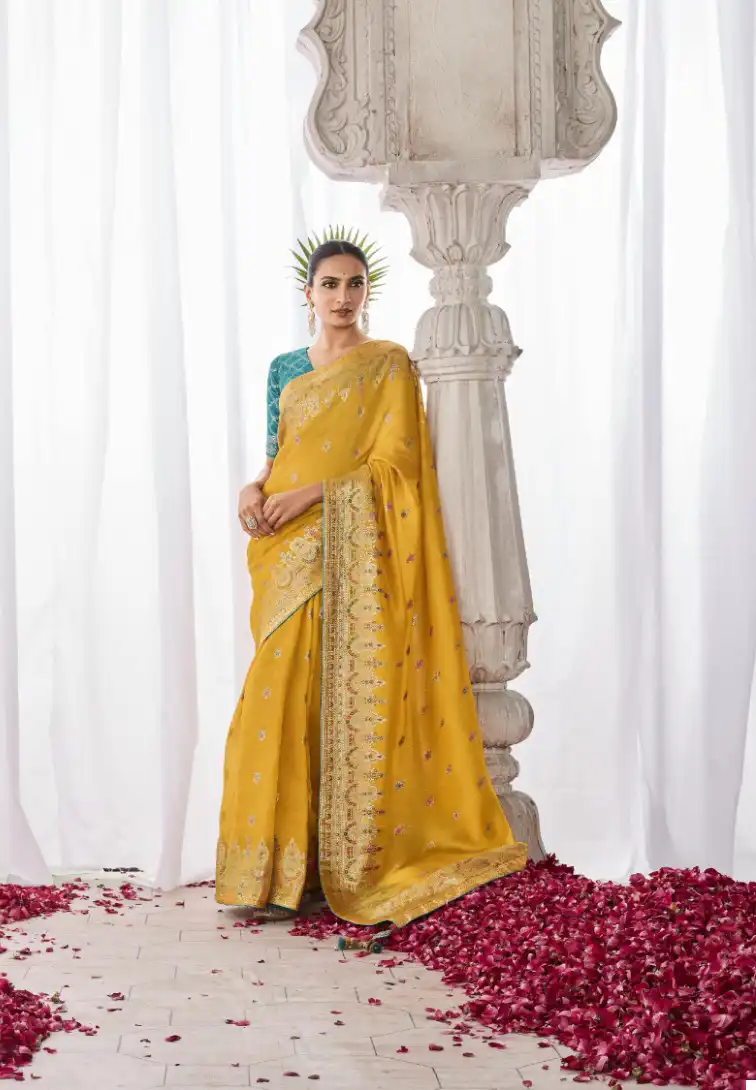 Kimora Asiana Kora Silk Wholesale Designer Saree Catalog — Wholesale Sarees, MPA wholesale from Surat - Gallery Image 5