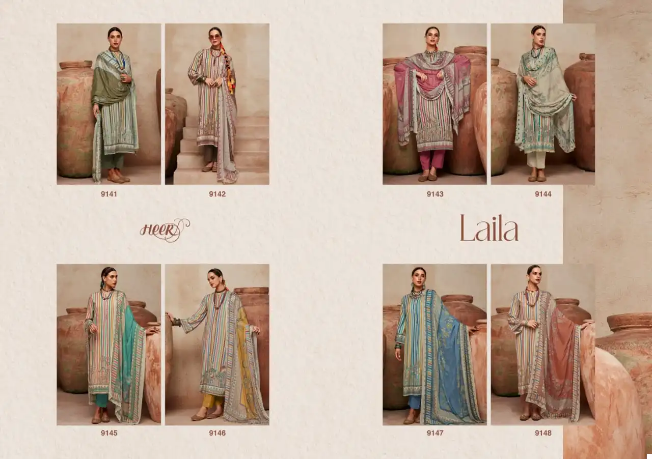 Kimora Laila Pure Cotton Satin Wholesale Fancy Salwar Suit Catalog — Wholesale Salwar Suits, MPA wholesale from Surat — view 10