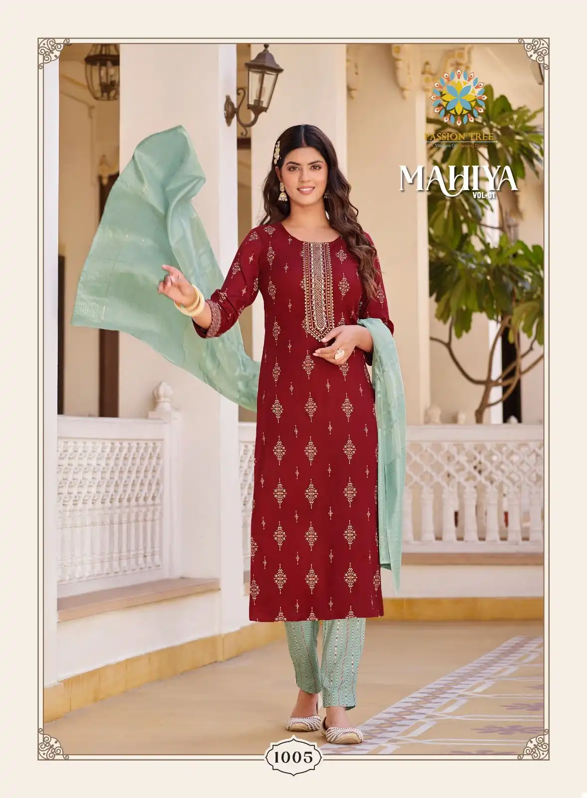 Passion Tree Mahiya Vol 1 Rayon Wholesale Readymade Salwar Suit Catalog — Wholesale Salwar Suits, MPA wholesale from Surat - Gallery Image 5