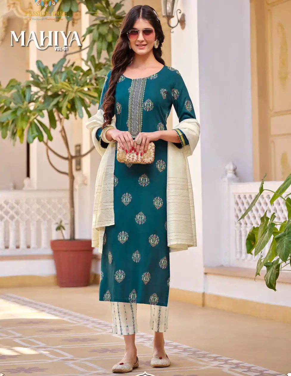 Passion Tree Mahiya Vol 1 Rayon Wholesale Readymade Salwar Suit Catalog — Wholesale Salwar Suits, MPA wholesale from Surat — view 1