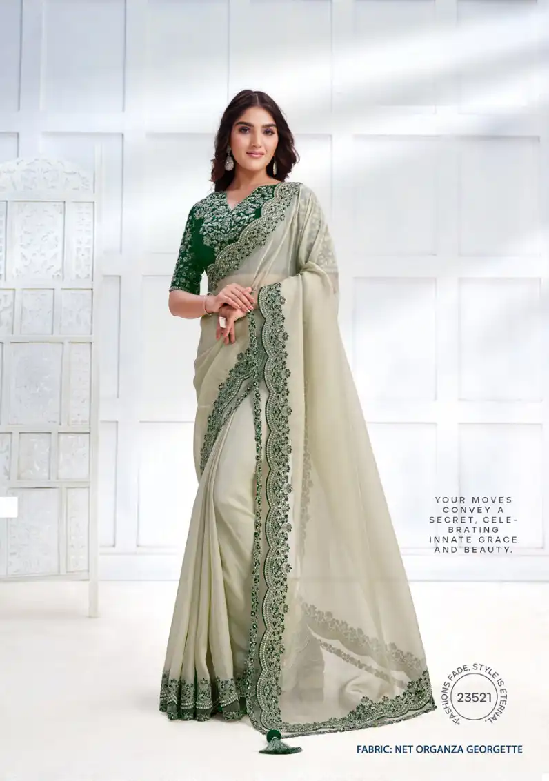 Mahotsav Majestica Crepe Satin Silk Wholesale Designer Saree Catalog — Wholesale Sarees, MPA wholesale from Surat - Gallery Image 2