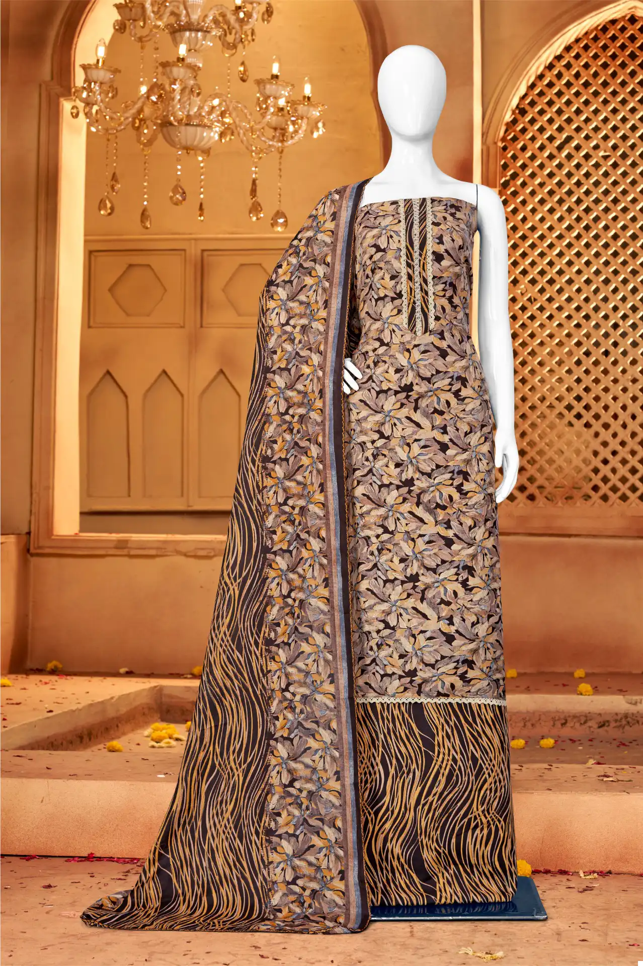 Bipson Mercedes-2370 Pure Woolen Pashmina Wholesale Winter Wear Suits Catalog — Wholesale Salwar Suits, MPA wholesale from Surat - Gallery Image 2