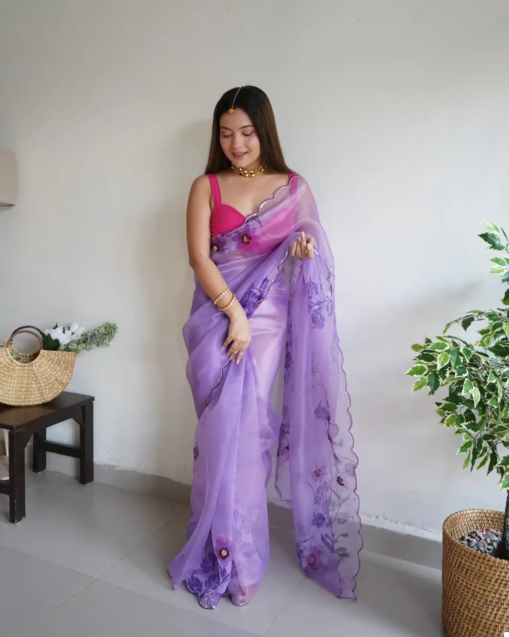 Shree Trends Mudra Organza Wholesale Fancy Sarees Catalog — Wholesale Sarees, MPA wholesale from Surat - Gallery Image 3