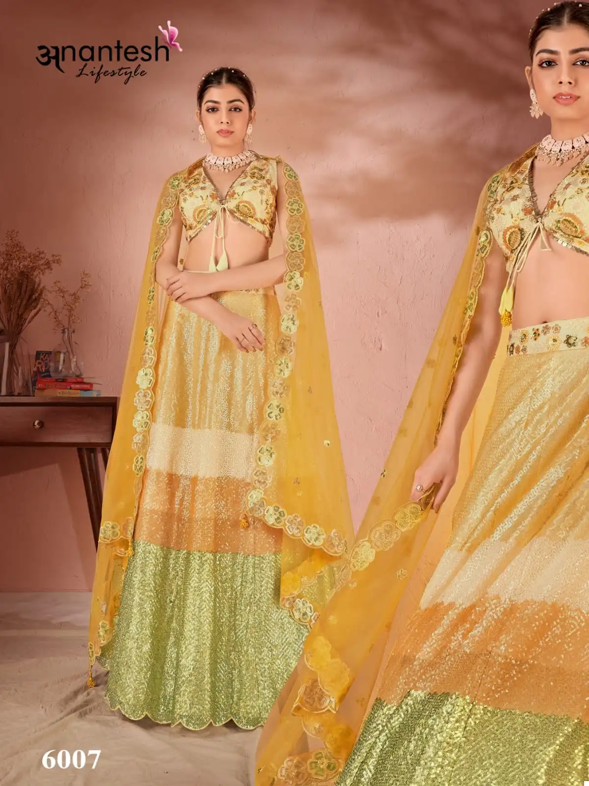 Anantesh Maharani Vol 2 Premium Georgette Wholesale Lehenga Choli Catalog — Wholesale Lehenga, MPA wholesale from Surat — view 2
