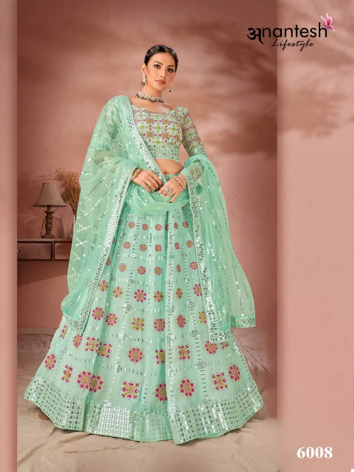 Anantesh Maharani Vol 2 Premium Georgette Wholesale Lehenga Choli Catalog — Wholesale Lehenga, MPA wholesale from Surat — view 5