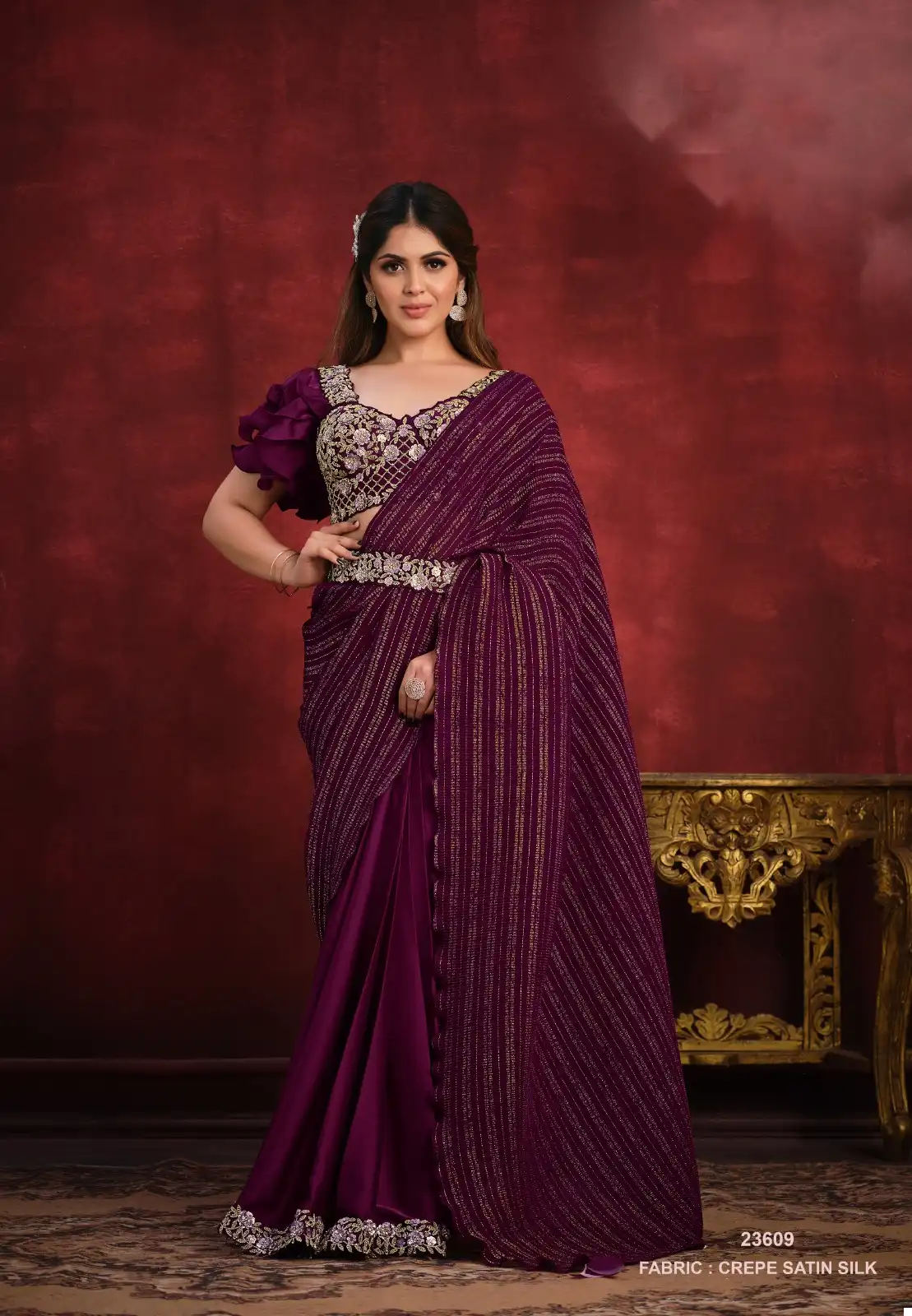 Mahotsav Kimaya Silk Wholesale Party Wear Saree Catalog — Wholesale Sarees, MPA wholesale from Surat - Gallery Image 8