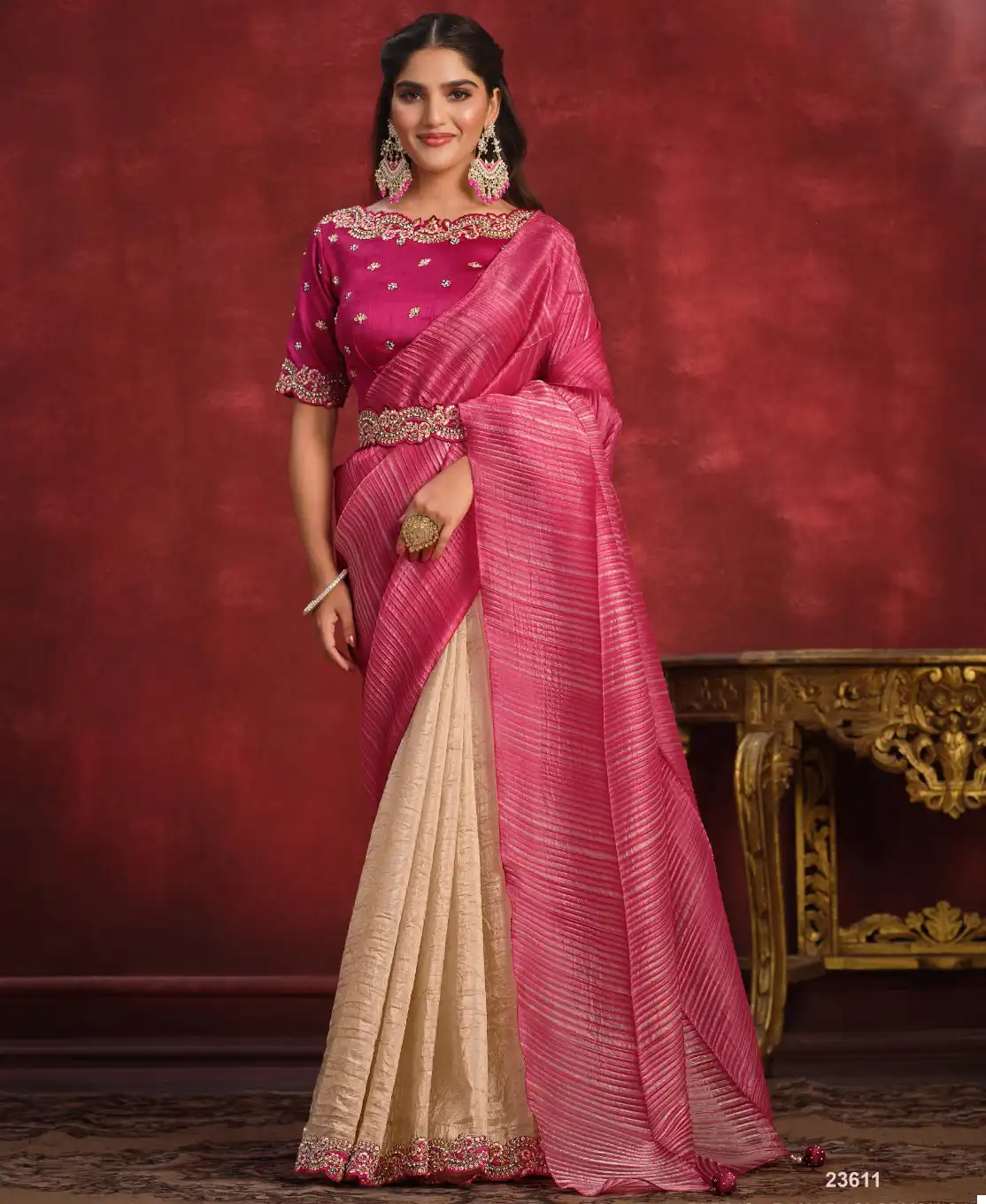Mahotsav Kimaya Silk Wholesale Party Wear Saree Catalog — Wholesale Sarees, MPA wholesale from Surat — view 1