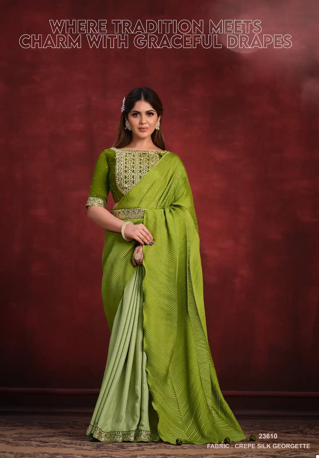 Mahotsav Kimaya Silk Wholesale Party Wear Saree Catalog — Wholesale Sarees, MPA wholesale from Surat - Gallery Image 3
