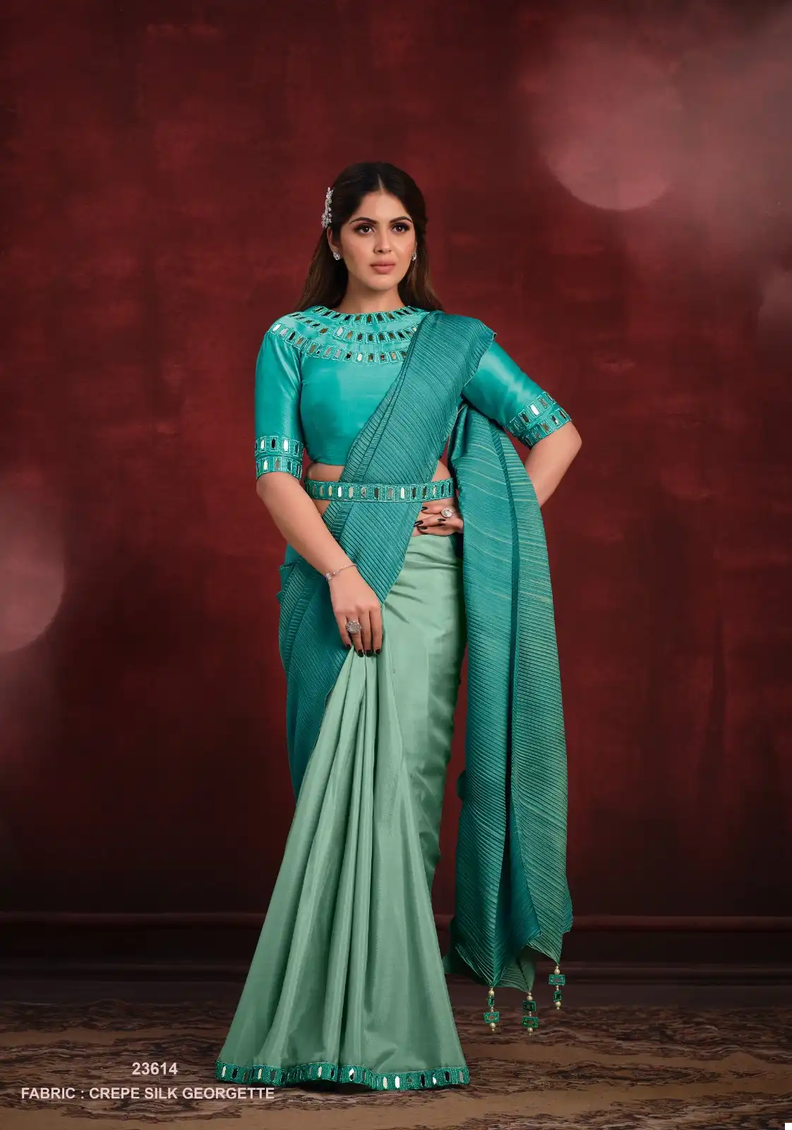 Mahotsav Kimaya Silk Wholesale Party Wear Saree Catalog — Wholesale Sarees, MPA wholesale from Surat - Gallery Image 4