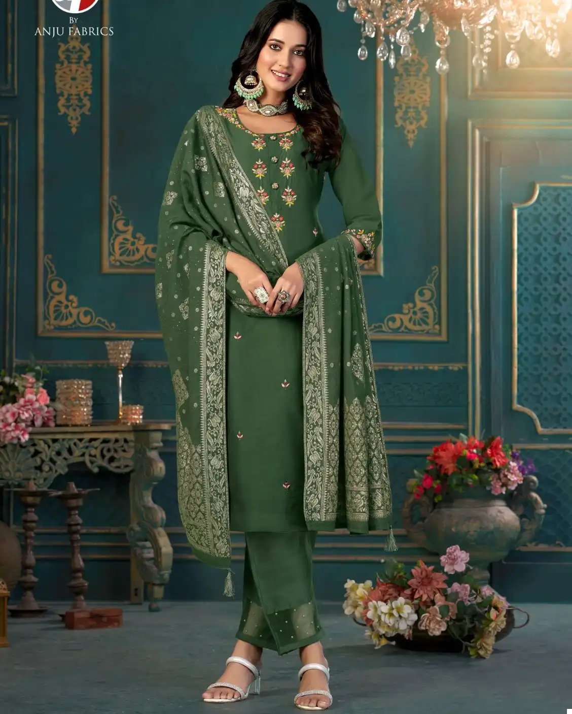 Anju Fabrics Mayra Vol 2 Pure Viscose Silk Wholesale Readymade Suits Catalog — Wholesale Salwar Suits, MPA wholesale from Surat — view 1