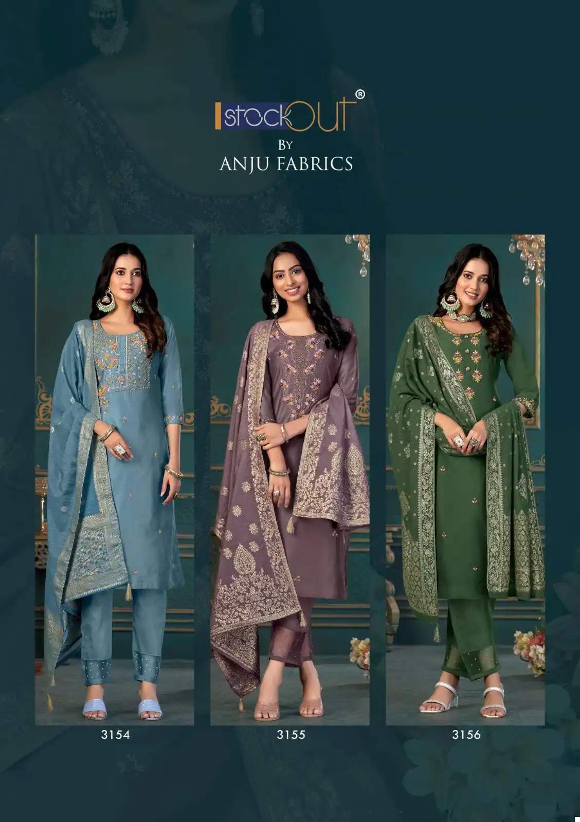 Anju Fabrics Mayra Vol 2 Pure Viscose Silk Wholesale Readymade Suits Catalog — Wholesale Salwar Suits, MPA wholesale from Surat - Gallery Image 7