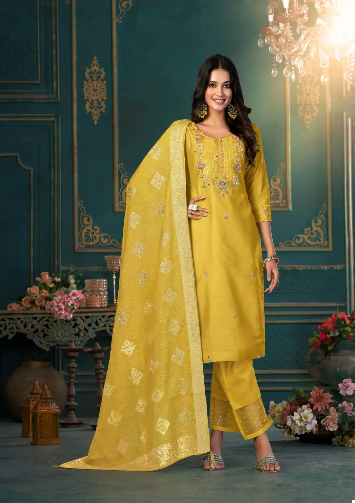Anju Fabrics Mayra Vol 2 Pure Viscose Silk Wholesale Readymade Suits Catalog — Wholesale Salwar Suits, MPA wholesale from Surat - Gallery Image 2