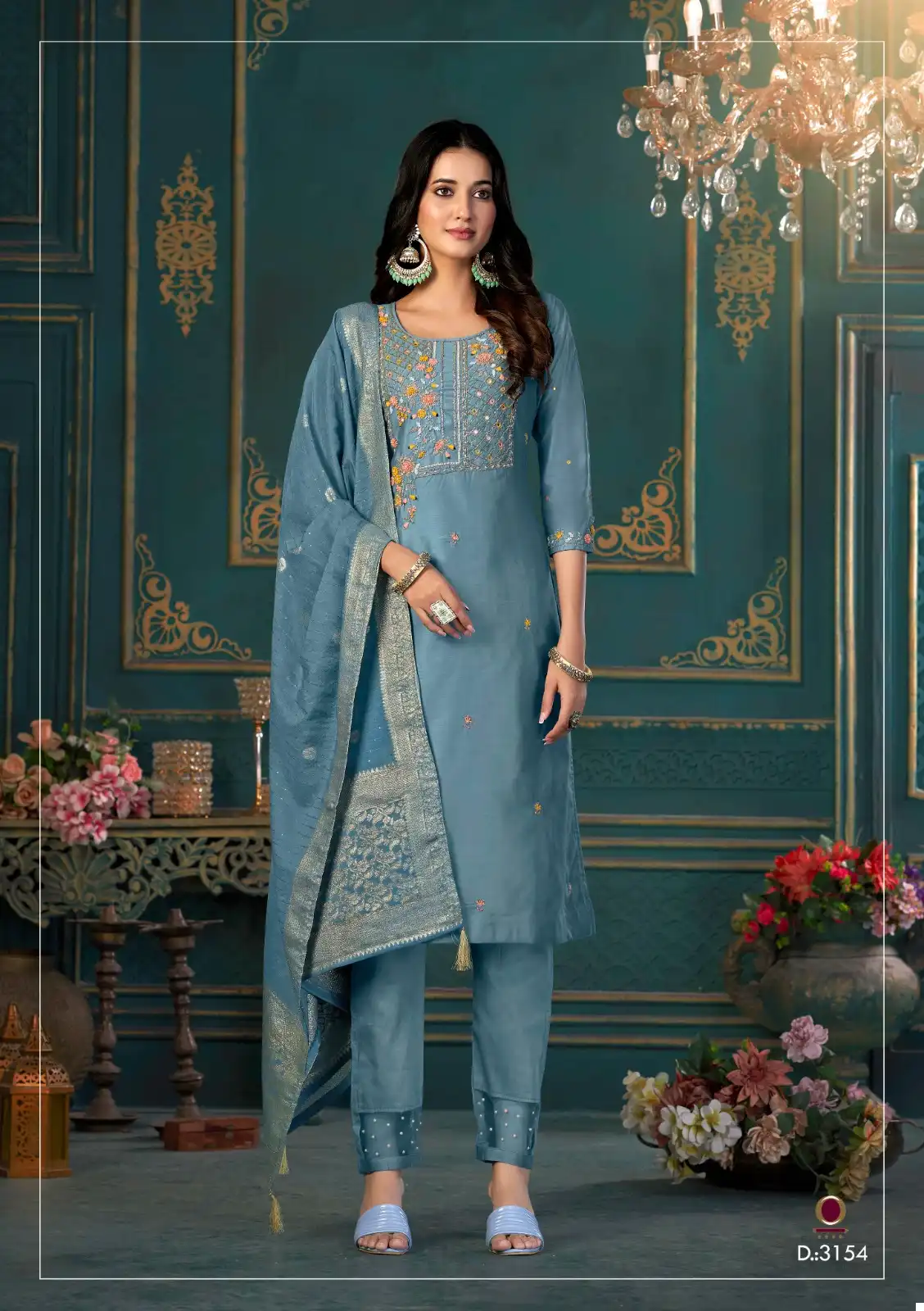 Anju Fabrics Mayra Vol 2 Pure Viscose Silk Wholesale Readymade Suits Catalog — Wholesale Salwar Suits, MPA wholesale from Surat - Gallery Image 3