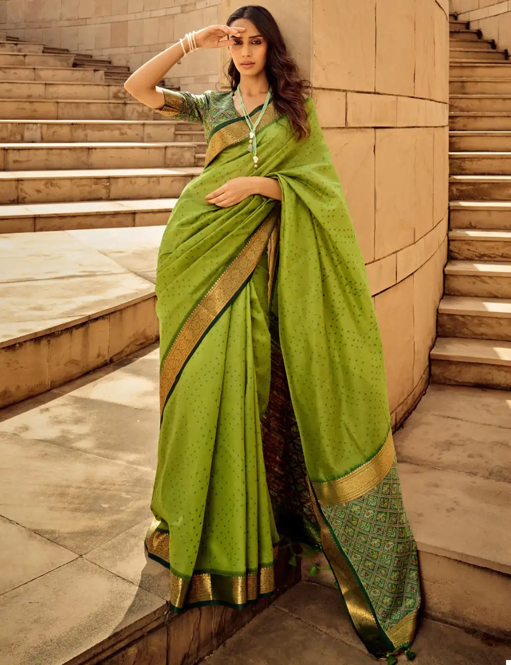 RR Fashion Narchy Silk Handloom Weaving Silk Wholesale Saree Catalog — Wholesale Sarees, MPA wholesale from Surat — view 1