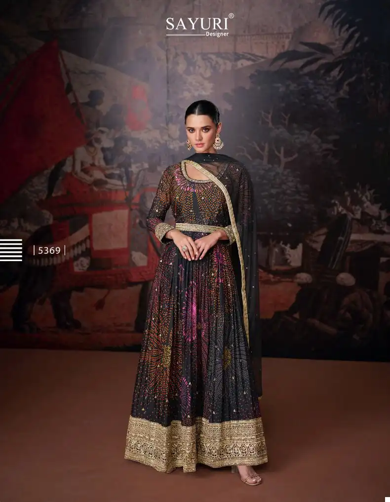 Sayuri Nazraana Real Georgette Wholesale Readymade Designer Collection Catalog — Wholesale Salwar Suits, Sayuri Designer wholesale from Surat - Gallery Image 3