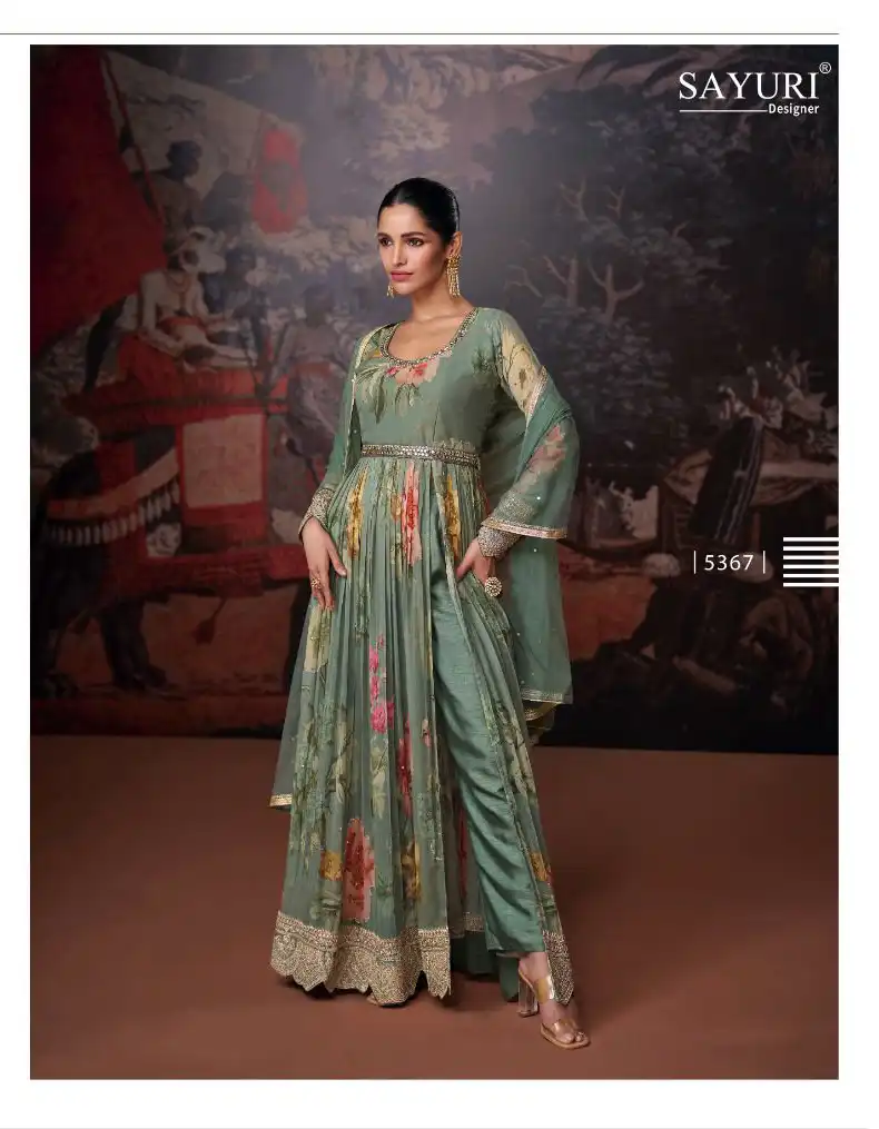 Sayuri Nazraana Real Georgette Wholesale Readymade Designer Collection Catalog — Wholesale Salwar Suits, Sayuri Designer wholesale from Surat - Gallery Image 4