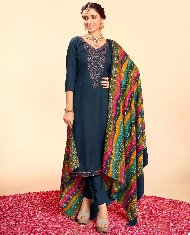 Levisha Nigar Pure Pashmina Wholesale Woolen Suits Catalog — Wholesale Salwar Suits, Levisha wholesale from Surat — view 1
