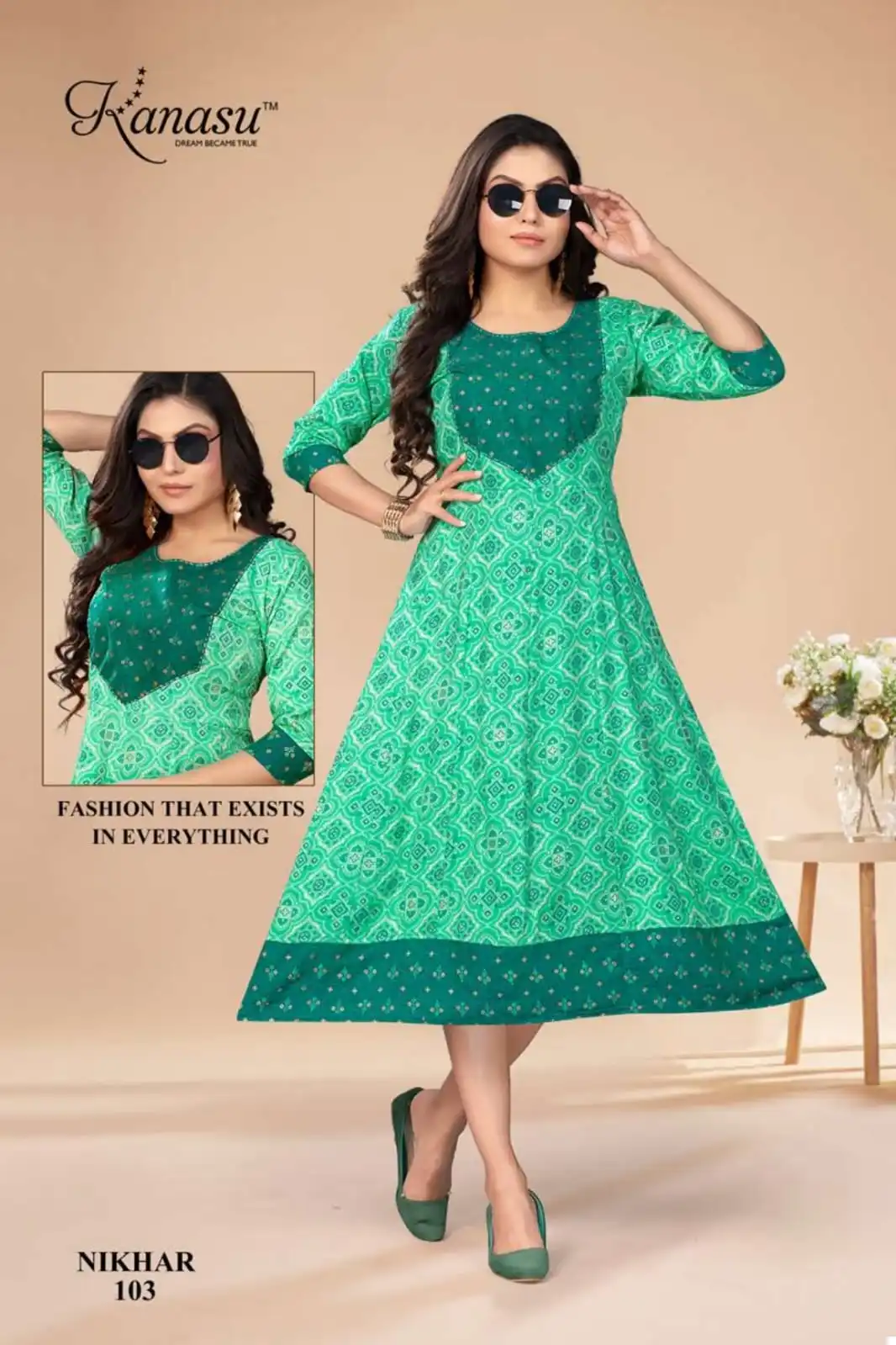Kanasu Nikhar Heavy Rayon Wholesale Kurti Catalog — Wholesale Kurtis, MPA wholesale from Surat - Gallery Image 3