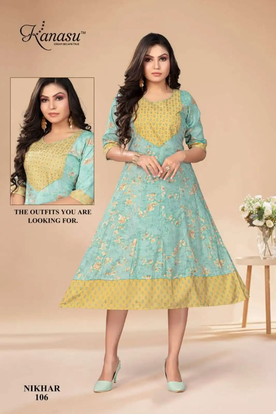 Kanasu Nikhar Heavy Rayon Wholesale Kurti Catalog — Wholesale Kurtis, MPA wholesale from Surat - Gallery Image 4
