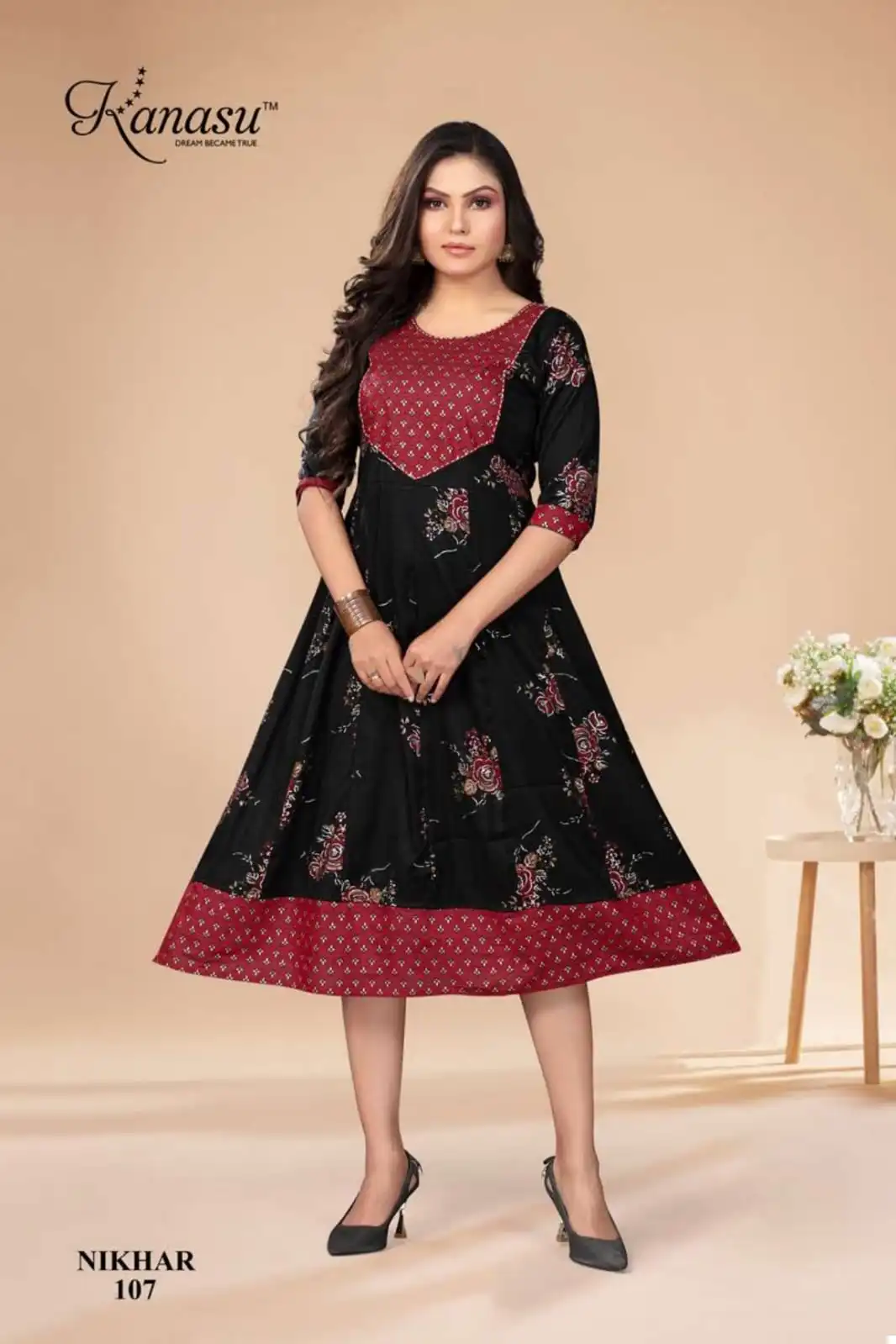 Kanasu Nikhar Heavy Rayon Wholesale Kurti Catalog — Wholesale Kurtis, MPA wholesale from Surat - Gallery Image 6
