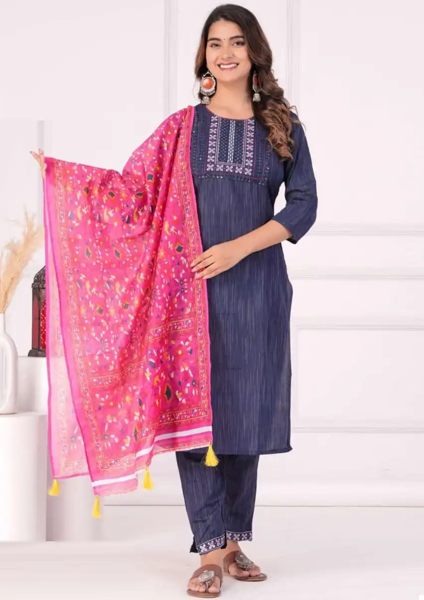 Deecee Noor Jahan Cottan Wholesale Readymade Salwar Suit Catalog — Wholesale Salwar Suits, MPA wholesale from Surat — view 1